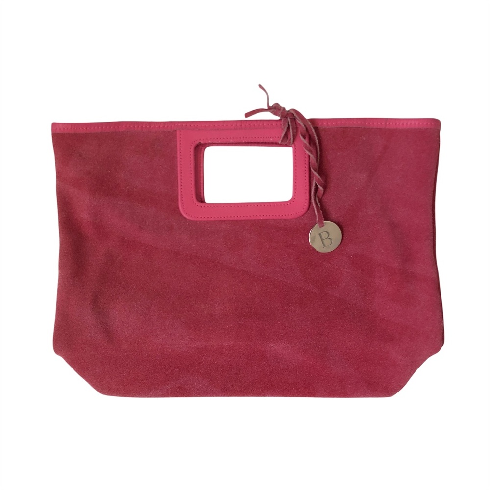 LILIAN VERNON Pink Suede Bag